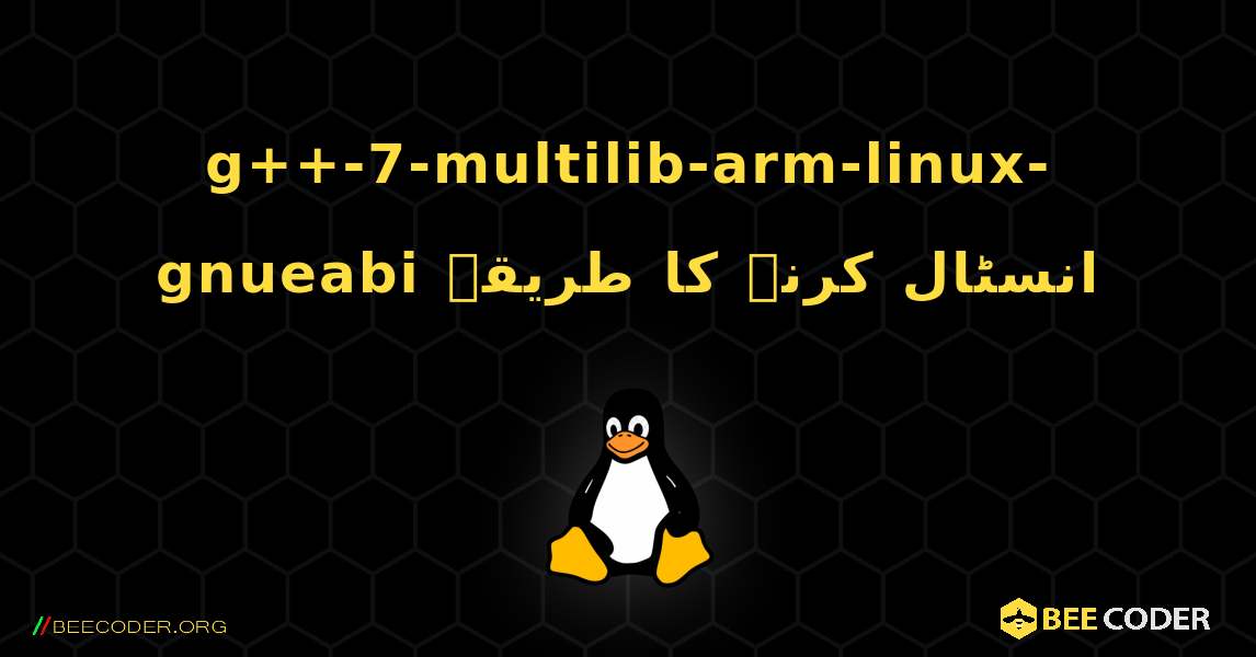 g++-7-multilib-arm-linux-gnueabi  انسٹال کرنے کا طریقہ. Linux