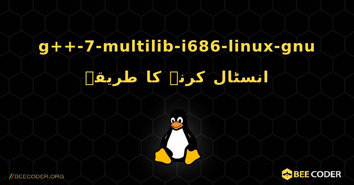 g++-7-multilib-i686-linux-gnu  انسٹال کرنے کا طریقہ. Linux