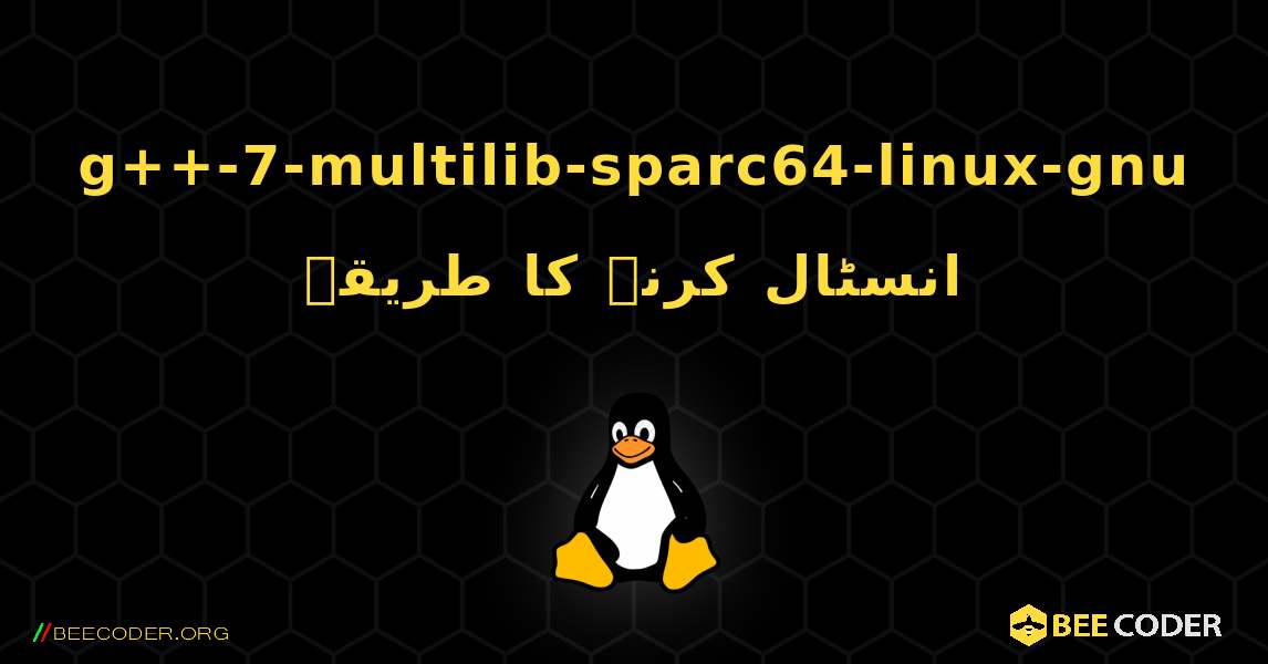 g++-7-multilib-sparc64-linux-gnu  انسٹال کرنے کا طریقہ. Linux