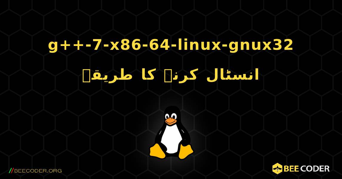 g++-7-x86-64-linux-gnux32  انسٹال کرنے کا طریقہ. Linux