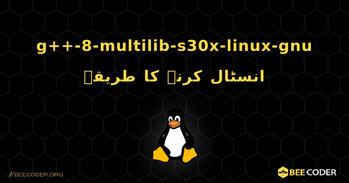 g++-8-multilib-s30x-linux-gnu  انسٹال کرنے کا طریقہ. Linux
