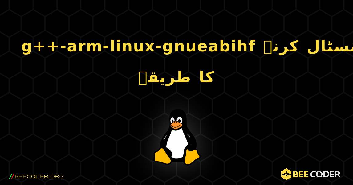 g++-arm-linux-gnueabihf  انسٹال کرنے کا طریقہ. Linux