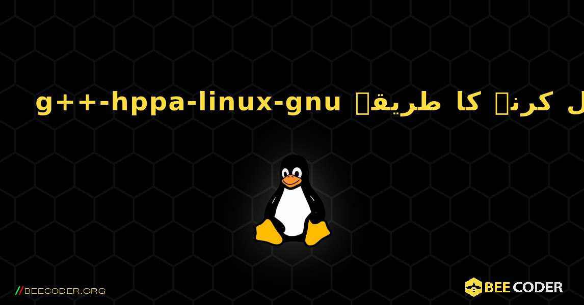 g++-hppa-linux-gnu  انسٹال کرنے کا طریقہ. Linux