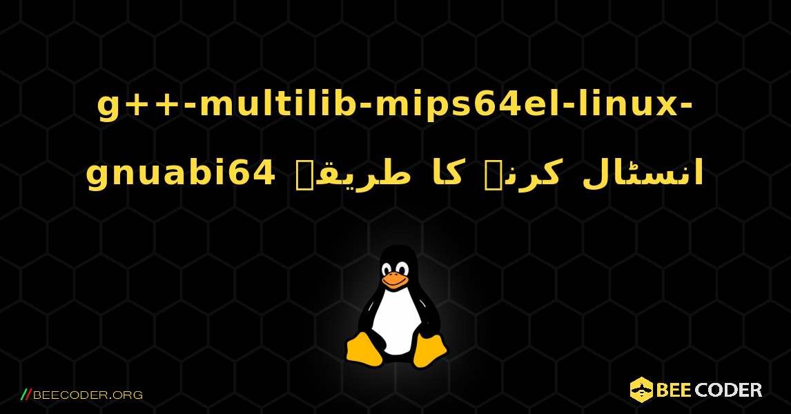 g++-multilib-mips64el-linux-gnuabi64  انسٹال کرنے کا طریقہ. Linux