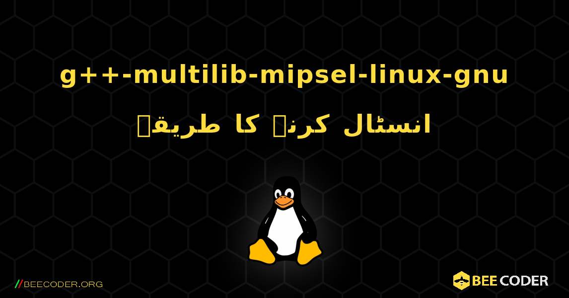 g++-multilib-mipsel-linux-gnu  انسٹال کرنے کا طریقہ. Linux