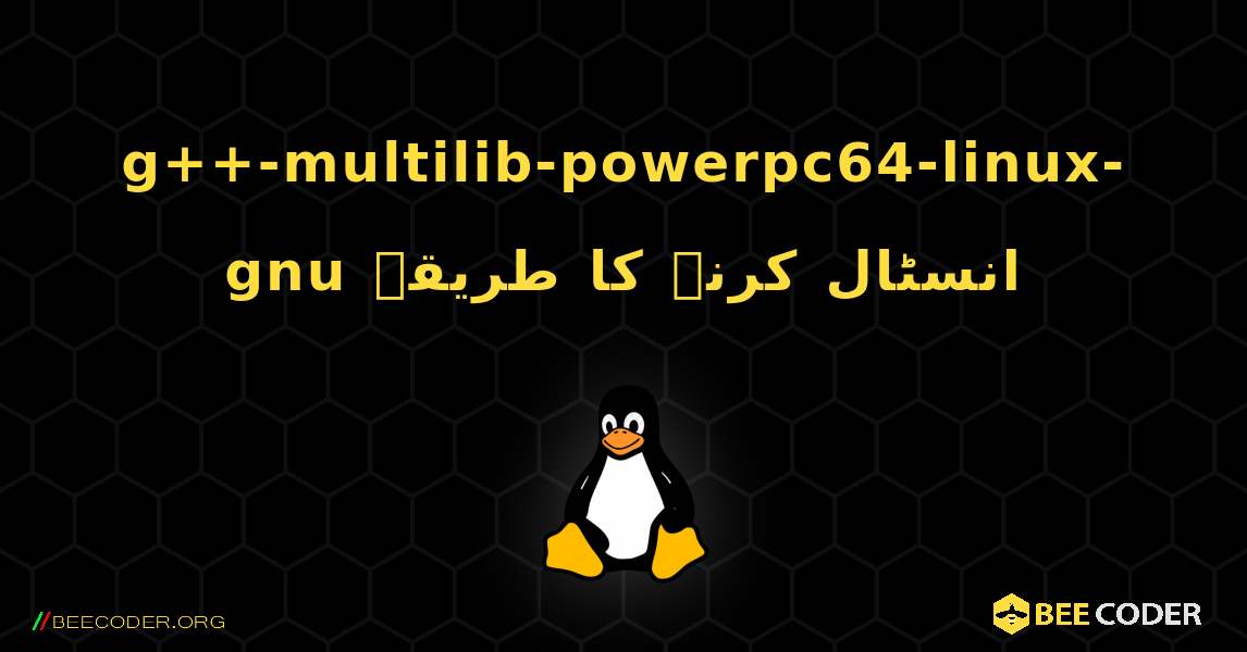 g++-multilib-powerpc64-linux-gnu  انسٹال کرنے کا طریقہ. Linux