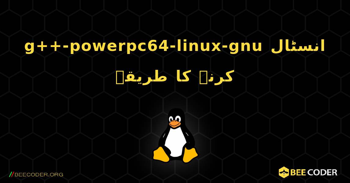 g++-powerpc64-linux-gnu  انسٹال کرنے کا طریقہ. Linux