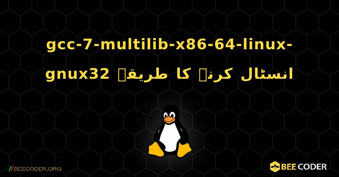 gcc-7-multilib-x86-64-linux-gnux32  انسٹال کرنے کا طریقہ. Linux