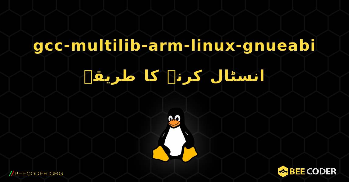 gcc-multilib-arm-linux-gnueabi  انسٹال کرنے کا طریقہ. Linux