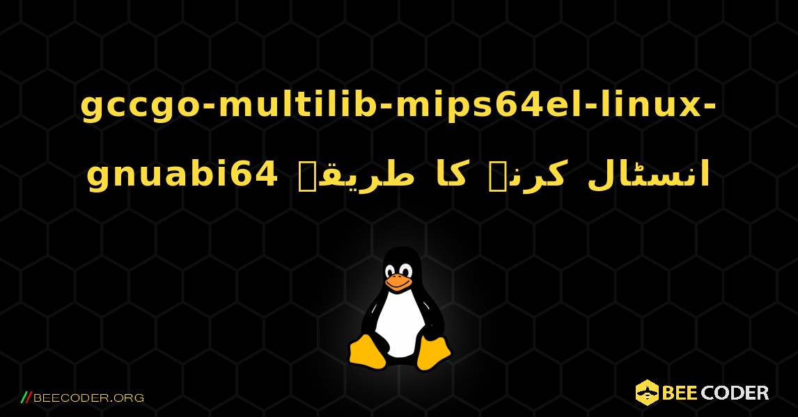 gccgo-multilib-mips64el-linux-gnuabi64  انسٹال کرنے کا طریقہ. Linux