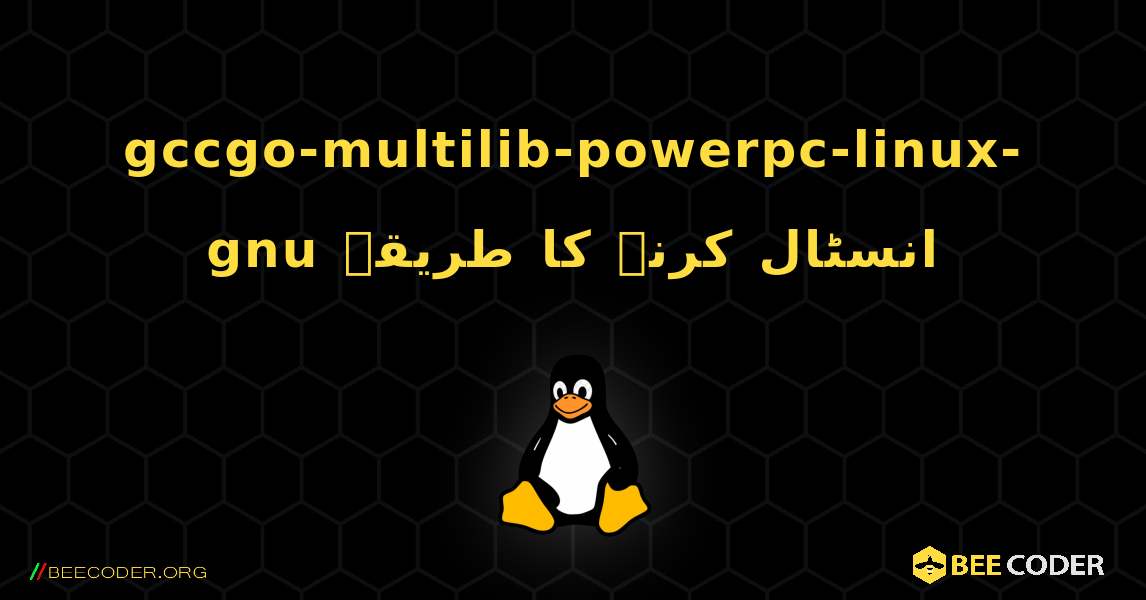 gccgo-multilib-powerpc-linux-gnu  انسٹال کرنے کا طریقہ. Linux