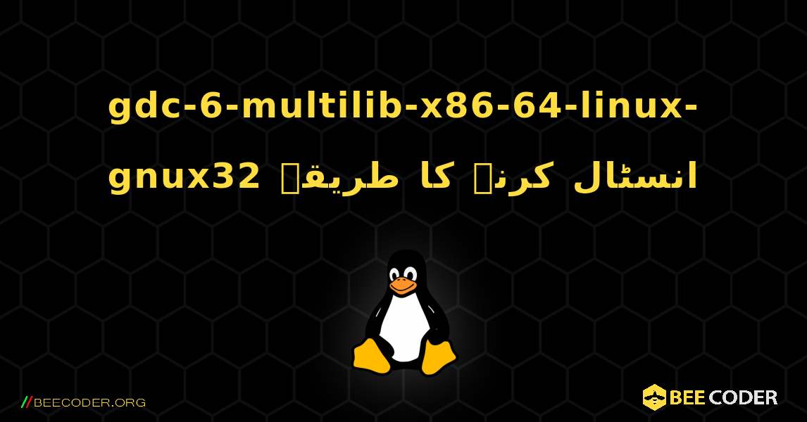 gdc-6-multilib-x86-64-linux-gnux32  انسٹال کرنے کا طریقہ. Linux