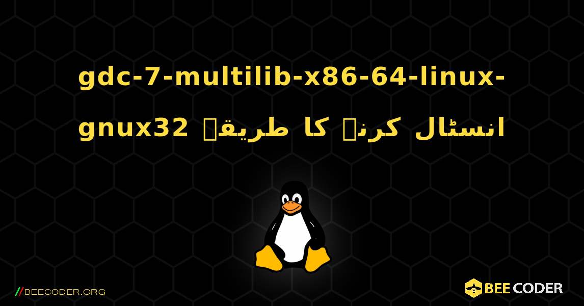 gdc-7-multilib-x86-64-linux-gnux32  انسٹال کرنے کا طریقہ. Linux