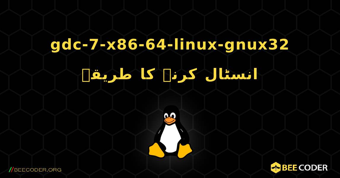 gdc-7-x86-64-linux-gnux32  انسٹال کرنے کا طریقہ. Linux
