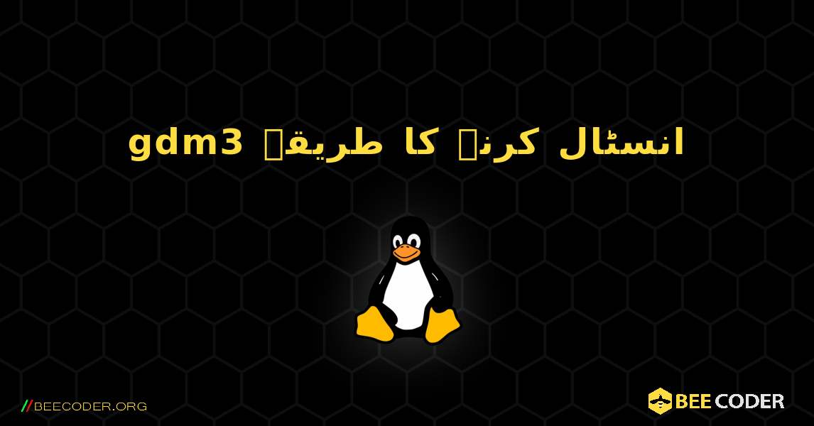 gdm3  انسٹال کرنے کا طریقہ. Linux
