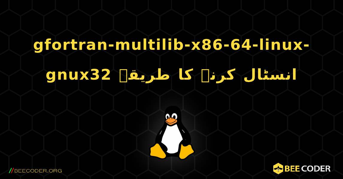 gfortran-multilib-x86-64-linux-gnux32  انسٹال کرنے کا طریقہ. Linux