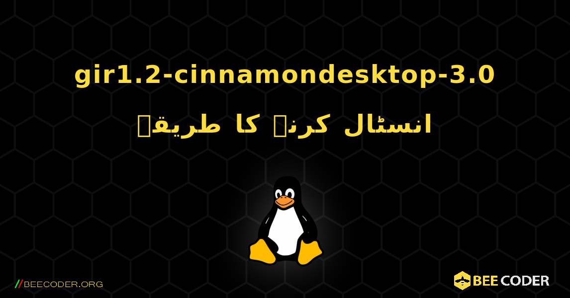 gir1.2-cinnamondesktop-3.0  انسٹال کرنے کا طریقہ. Linux