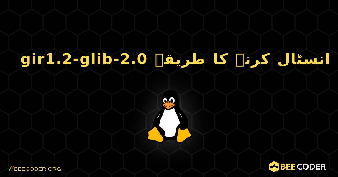gir1.2-glib-2.0  انسٹال کرنے کا طریقہ. Linux