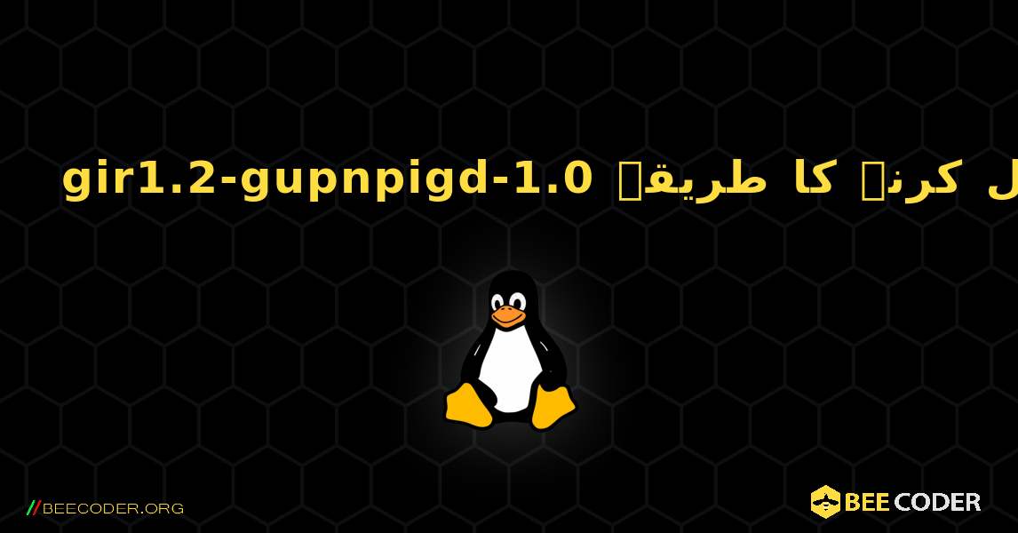 gir1.2-gupnpigd-1.0  انسٹال کرنے کا طریقہ. Linux