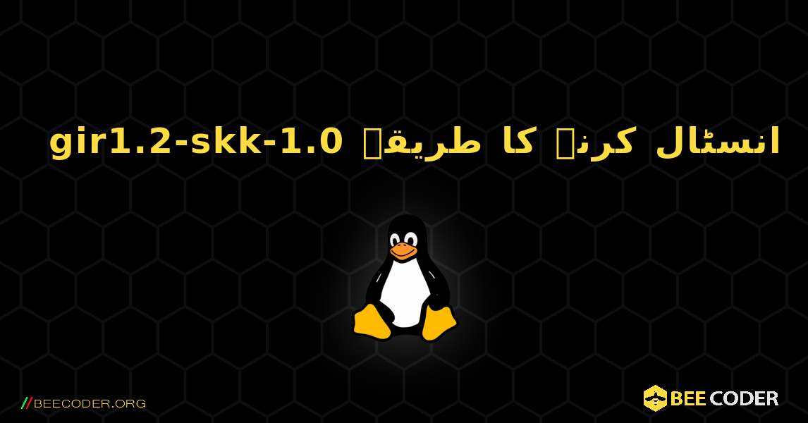 gir1.2-skk-1.0  انسٹال کرنے کا طریقہ. Linux