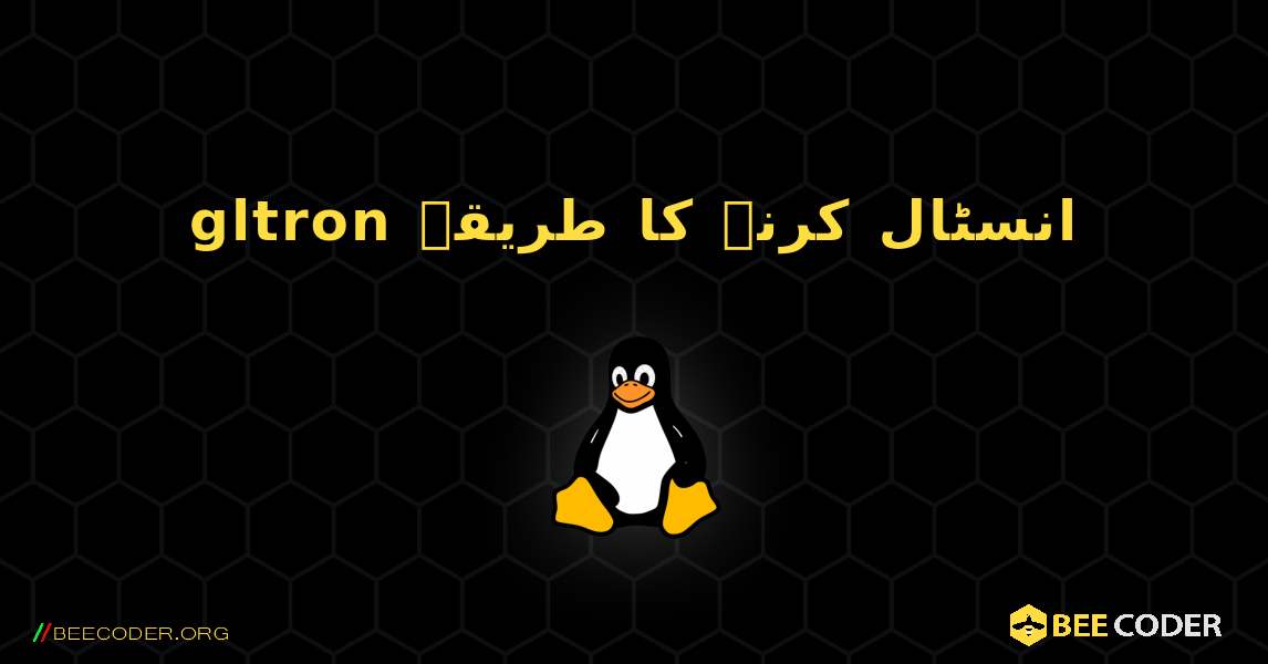 gltron  انسٹال کرنے کا طریقہ. Linux