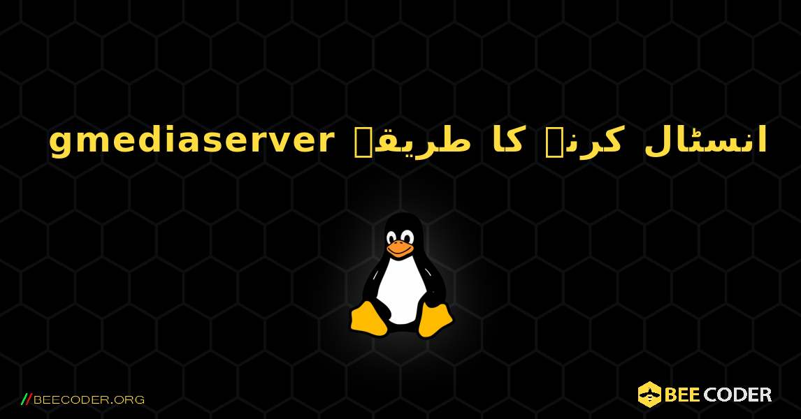 gmediaserver  انسٹال کرنے کا طریقہ. Linux