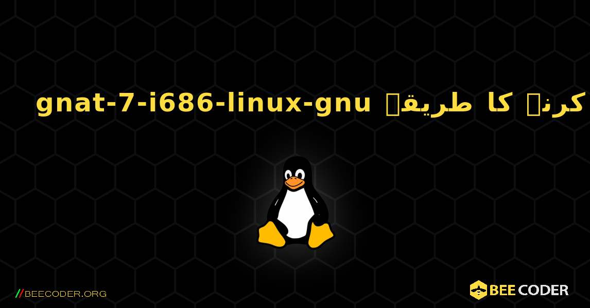 gnat-7-i686-linux-gnu  انسٹال کرنے کا طریقہ. Linux
