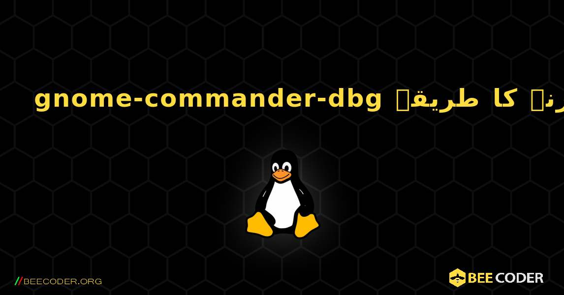 gnome-commander-dbg  انسٹال کرنے کا طریقہ. Linux