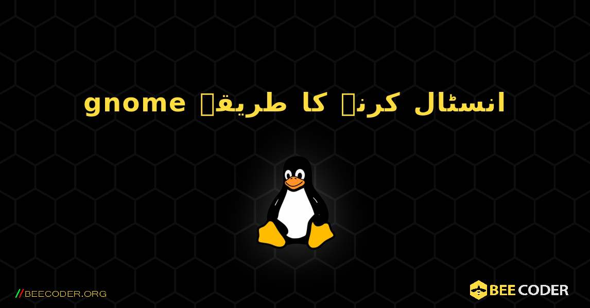 gnome  انسٹال کرنے کا طریقہ. Linux