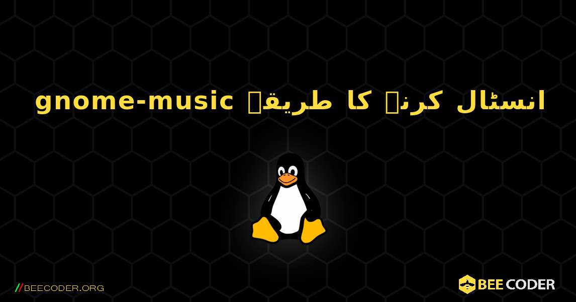 gnome-music  انسٹال کرنے کا طریقہ. Linux
