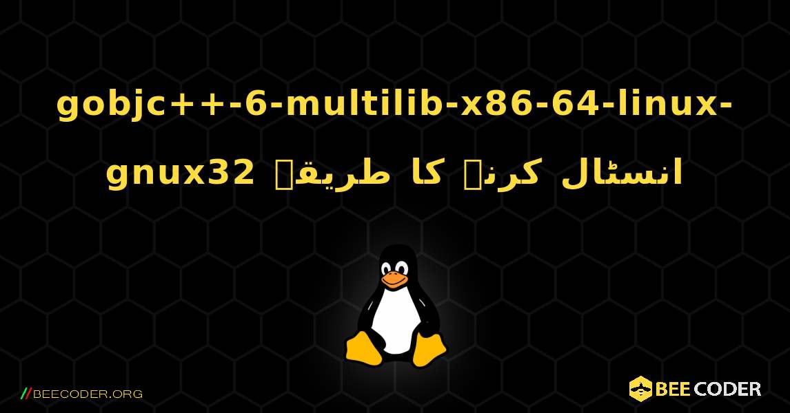 gobjc++-6-multilib-x86-64-linux-gnux32  انسٹال کرنے کا طریقہ. Linux