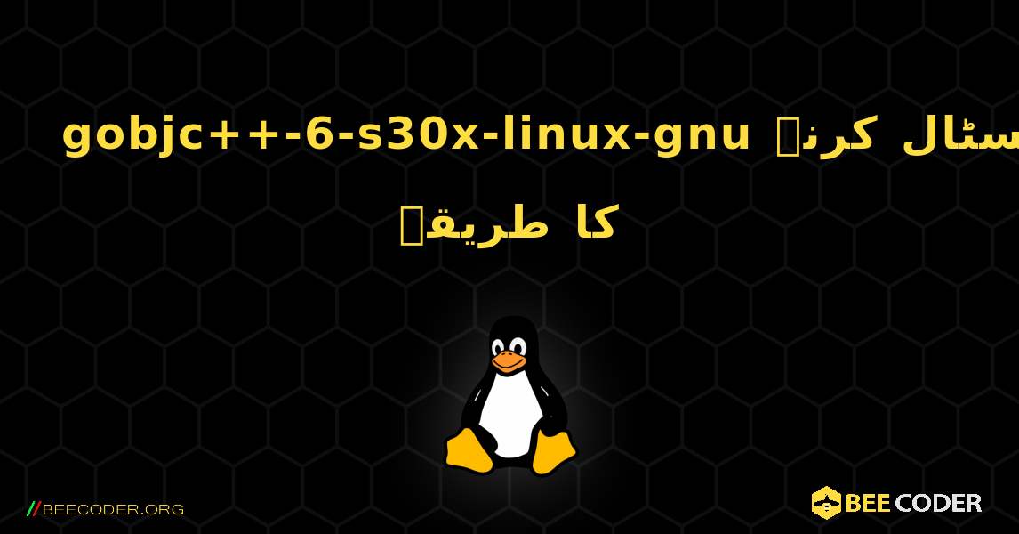 gobjc++-6-s30x-linux-gnu  انسٹال کرنے کا طریقہ. Linux