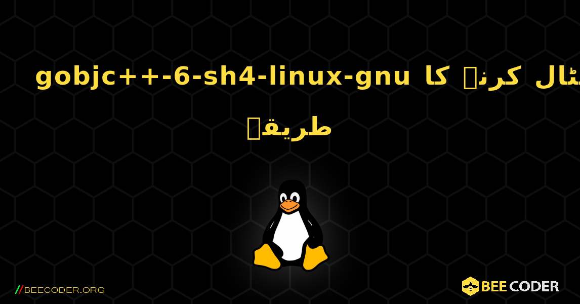gobjc++-6-sh4-linux-gnu  انسٹال کرنے کا طریقہ. Linux