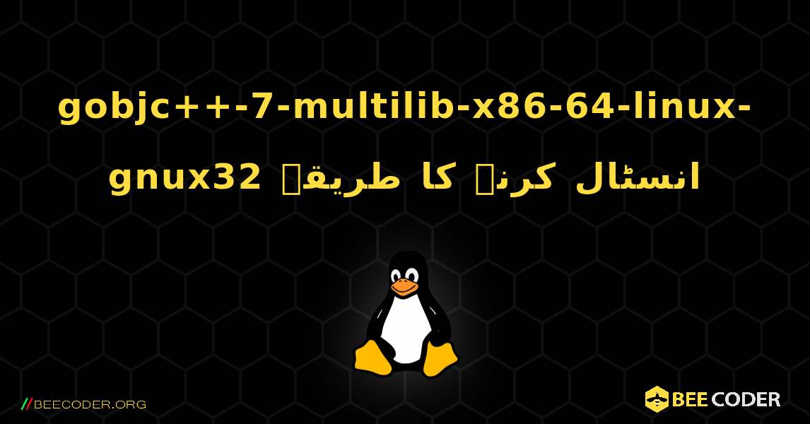 gobjc++-7-multilib-x86-64-linux-gnux32  انسٹال کرنے کا طریقہ. Linux