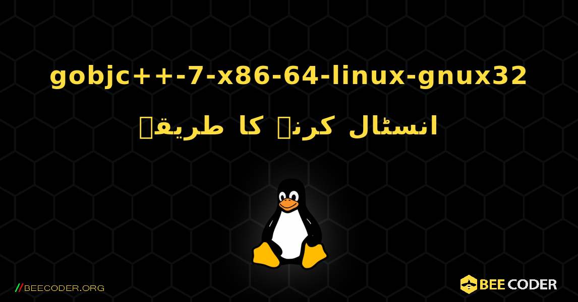 gobjc++-7-x86-64-linux-gnux32  انسٹال کرنے کا طریقہ. Linux