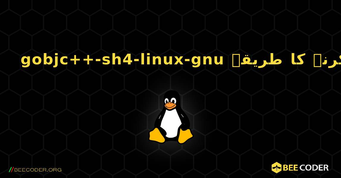 gobjc++-sh4-linux-gnu  انسٹال کرنے کا طریقہ. Linux