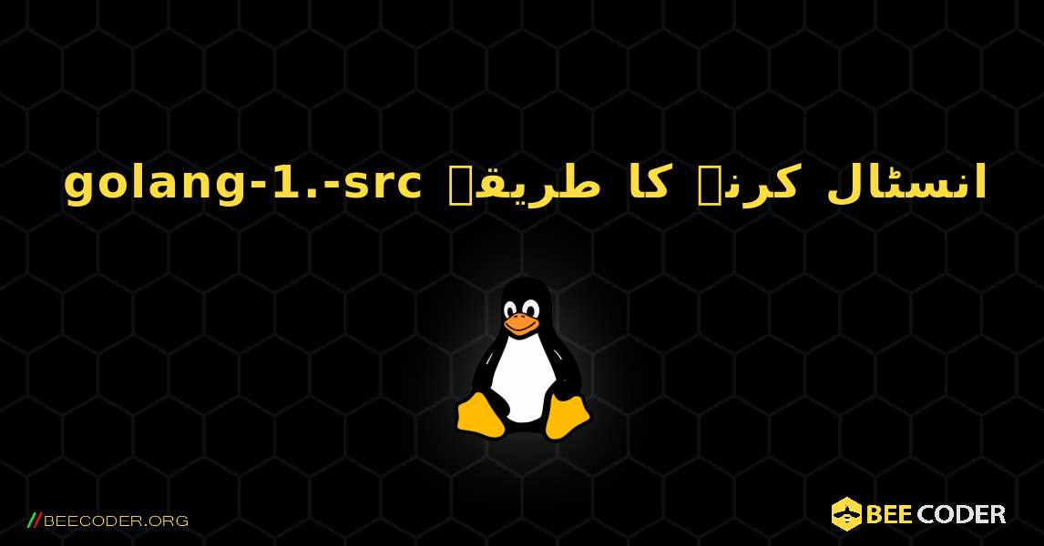 golang-1.-src  انسٹال کرنے کا طریقہ. Linux