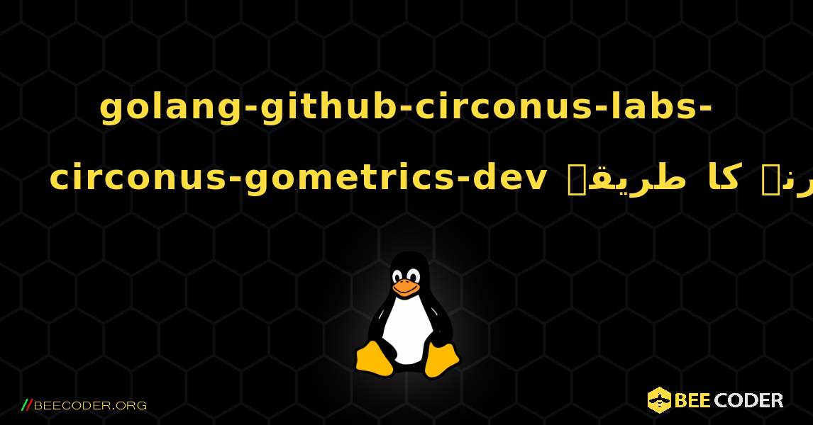 golang-github-circonus-labs-circonus-gometrics-dev  انسٹال کرنے کا طریقہ. Linux