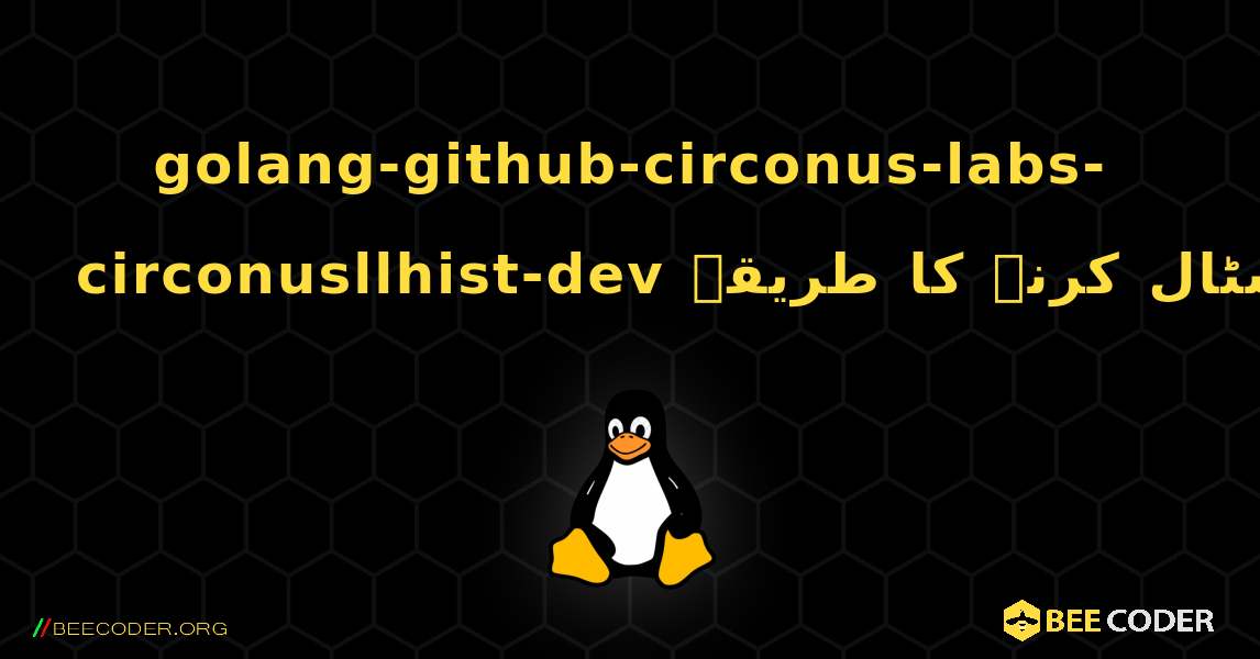 golang-github-circonus-labs-circonusllhist-dev  انسٹال کرنے کا طریقہ. Linux