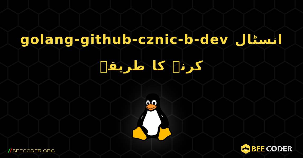 golang-github-cznic-b-dev  انسٹال کرنے کا طریقہ. Linux
