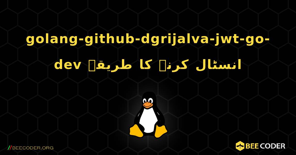 golang-github-dgrijalva-jwt-go-dev  انسٹال کرنے کا طریقہ. Linux