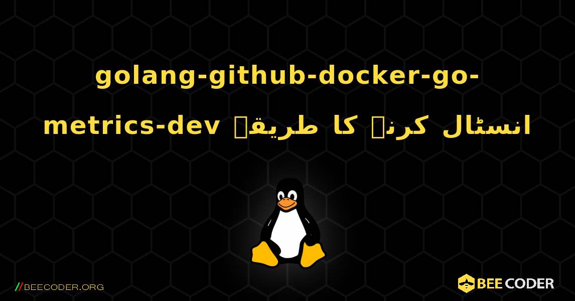 golang-github-docker-go-metrics-dev  انسٹال کرنے کا طریقہ. Linux