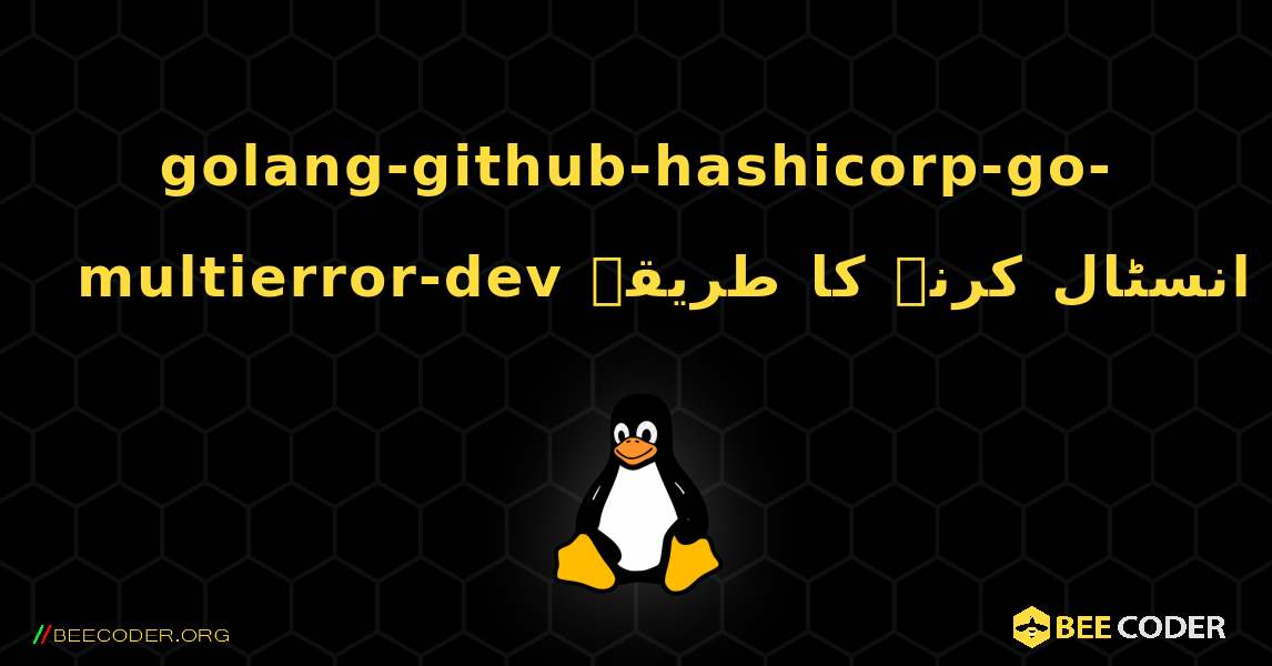 golang-github-hashicorp-go-multierror-dev  انسٹال کرنے کا طریقہ. Linux