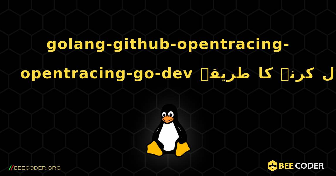 golang-github-opentracing-opentracing-go-dev  انسٹال کرنے کا طریقہ. Linux