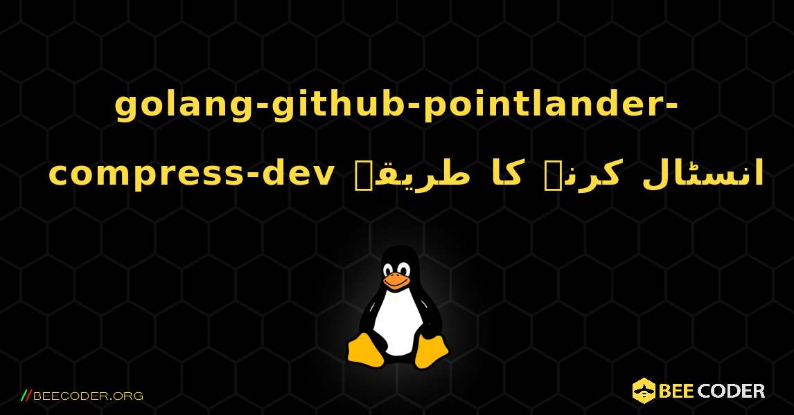 golang-github-pointlander-compress-dev  انسٹال کرنے کا طریقہ. Linux