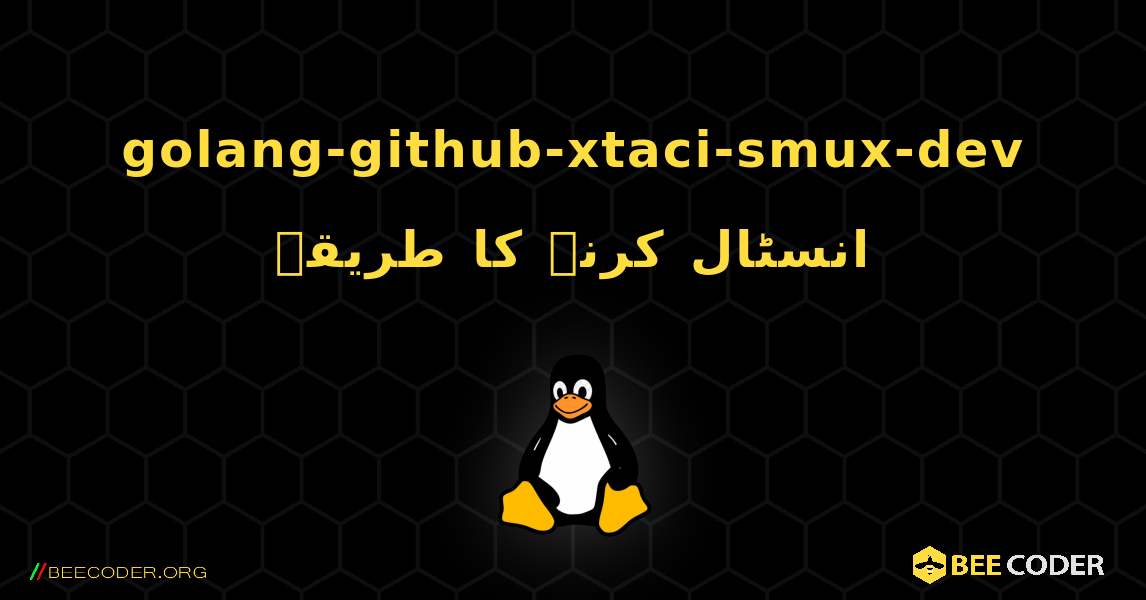 golang-github-xtaci-smux-dev  انسٹال کرنے کا طریقہ. Linux