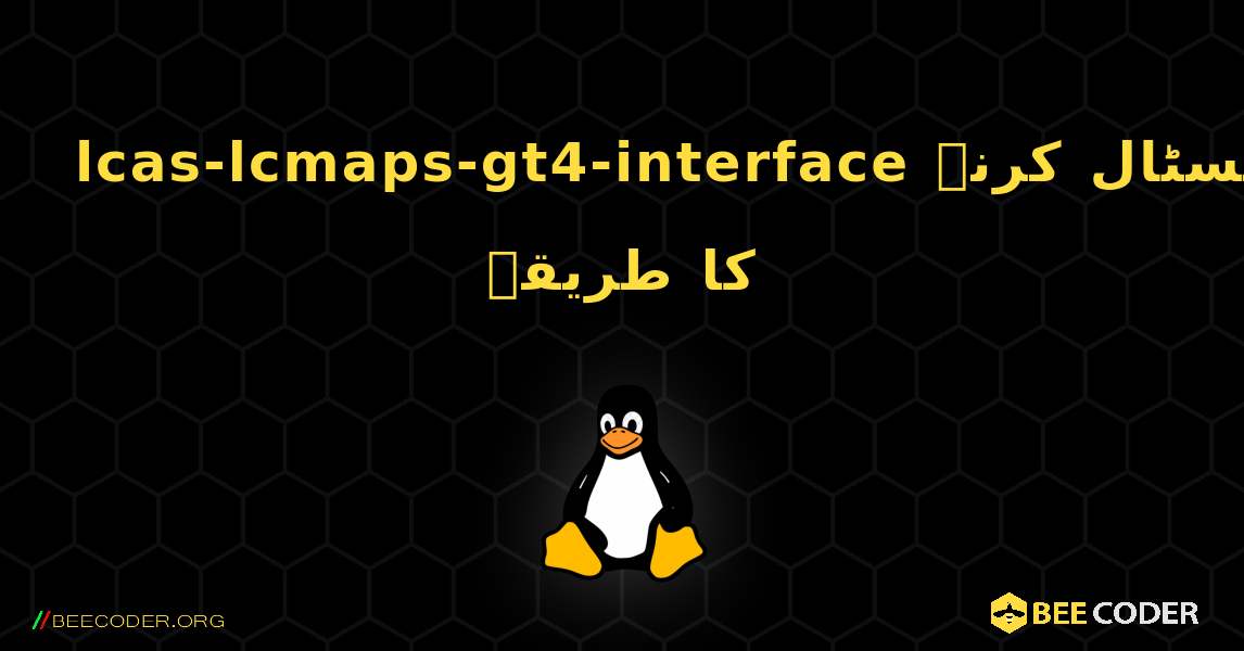 lcas-lcmaps-gt4-interface  انسٹال کرنے کا طریقہ. Linux