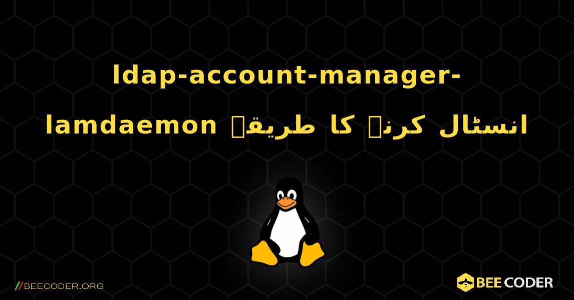 ldap-account-manager-lamdaemon  انسٹال کرنے کا طریقہ. Linux