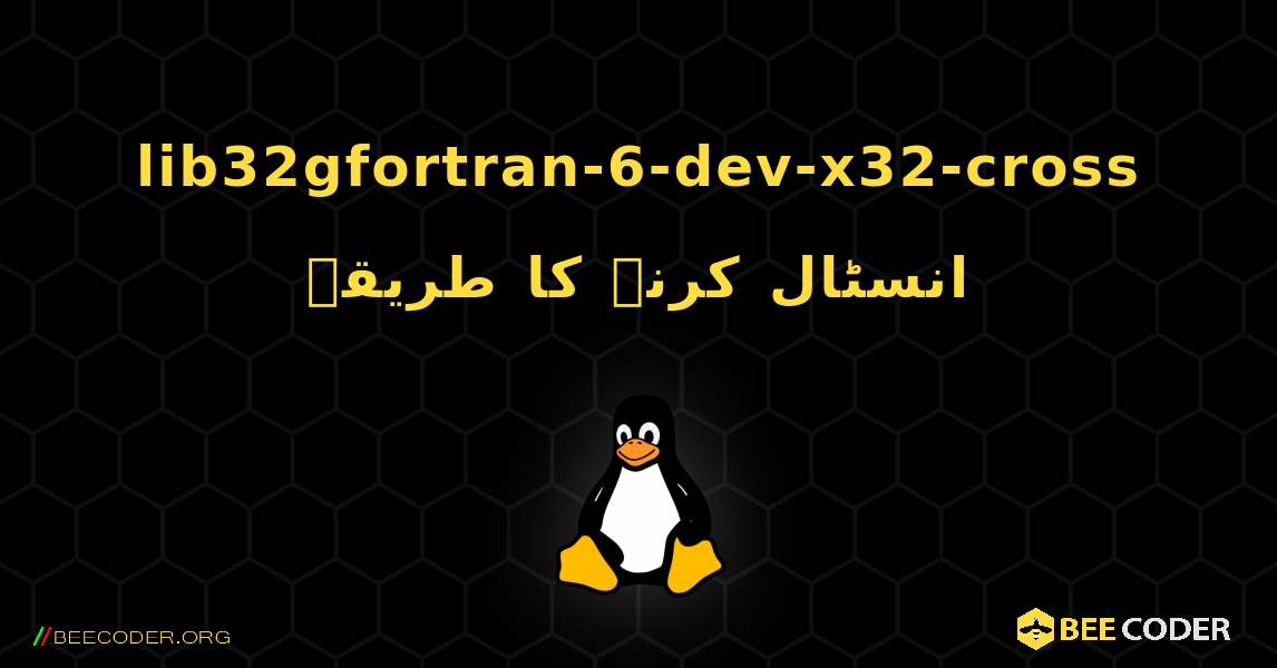 lib32gfortran-6-dev-x32-cross  انسٹال کرنے کا طریقہ. Linux