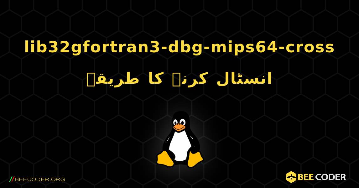 lib32gfortran3-dbg-mips64-cross  انسٹال کرنے کا طریقہ. Linux